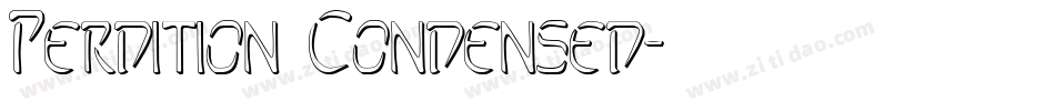 Perdition Condensed字体转换